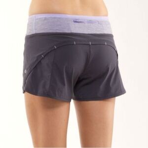 Lululemon Turbo Run Short Black Purple Size 8